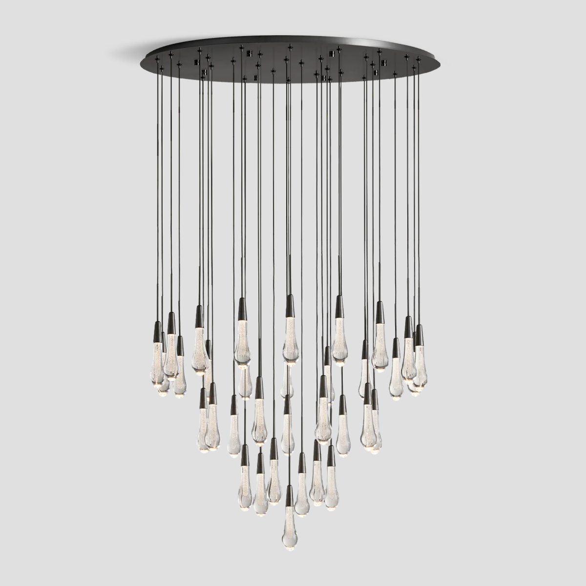 Soltaire Raindrop Round Chandelier
