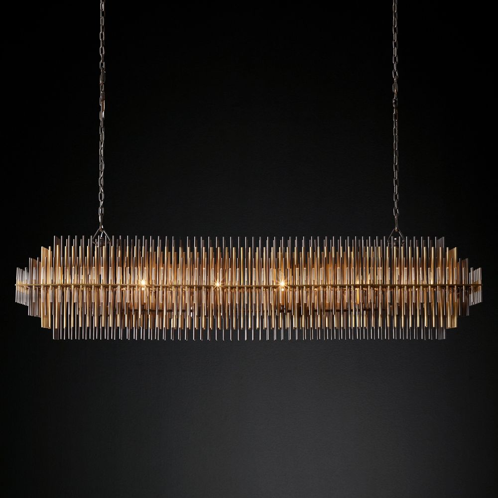 Elrion Rectangular Chandelier 54"