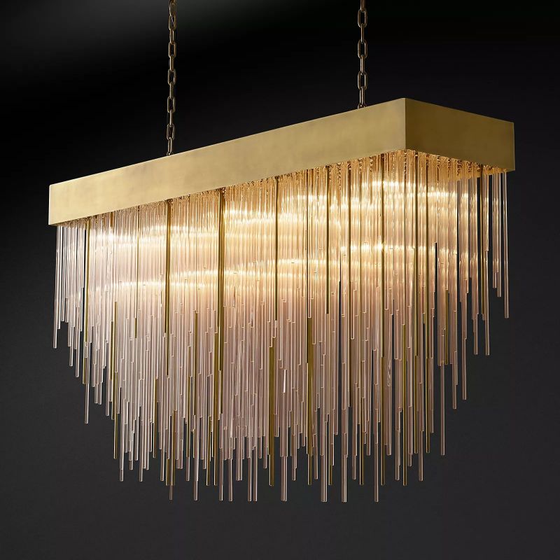 Cambrine Rectangular Chandelier 54"