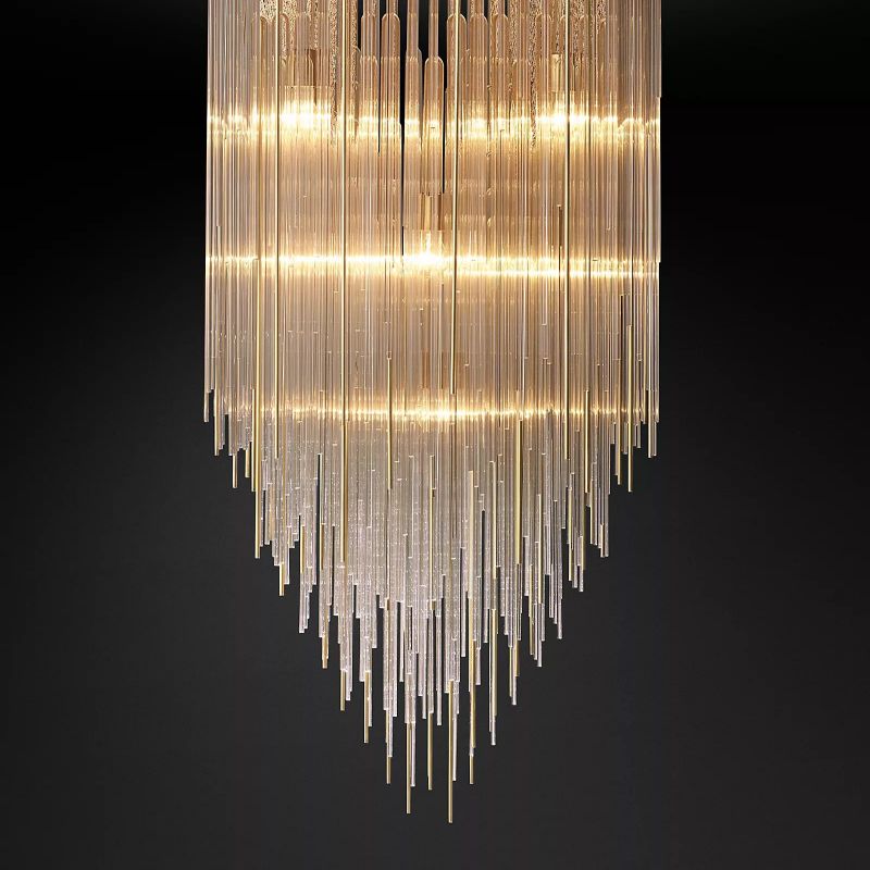 Cambrine Square Chandelier 30"