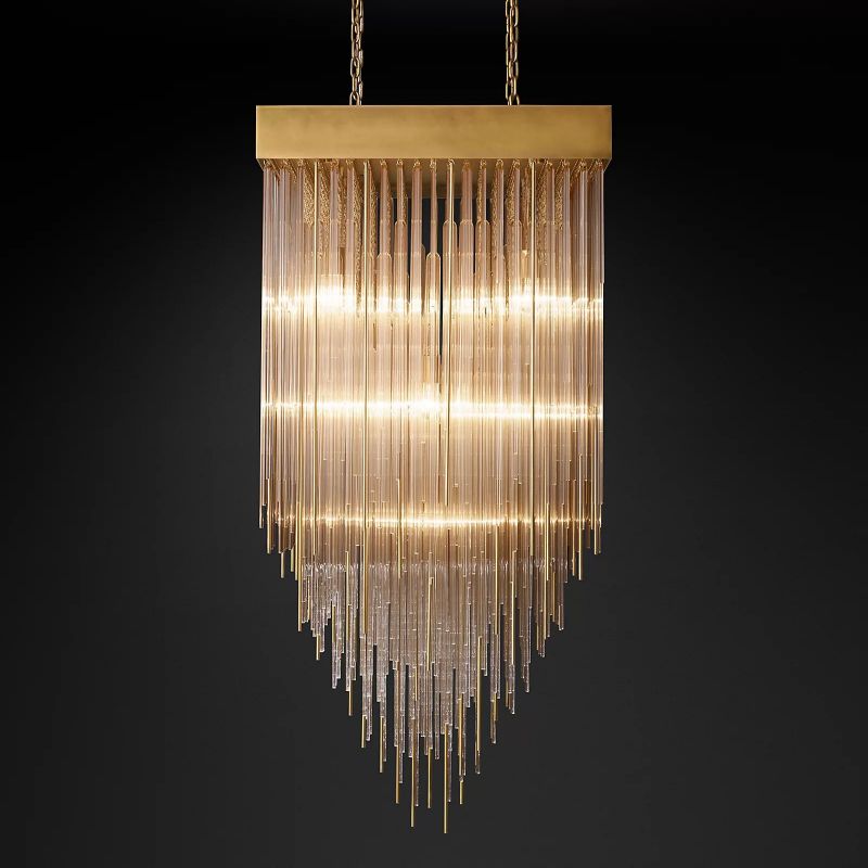 Cambrine Square Chandelier 30"