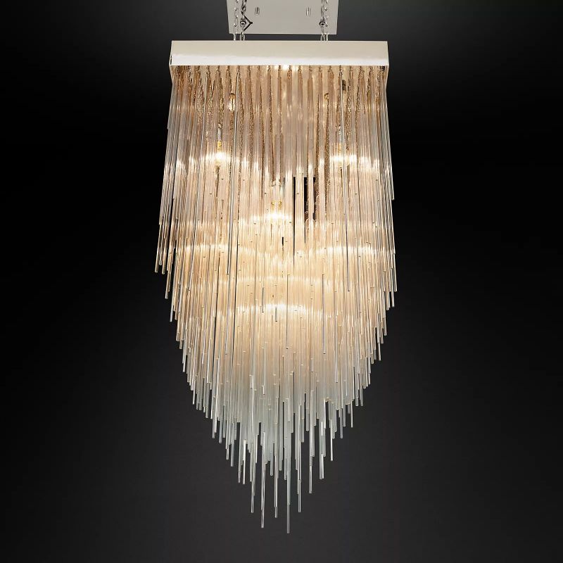Cambrine Square Chandelier 30"