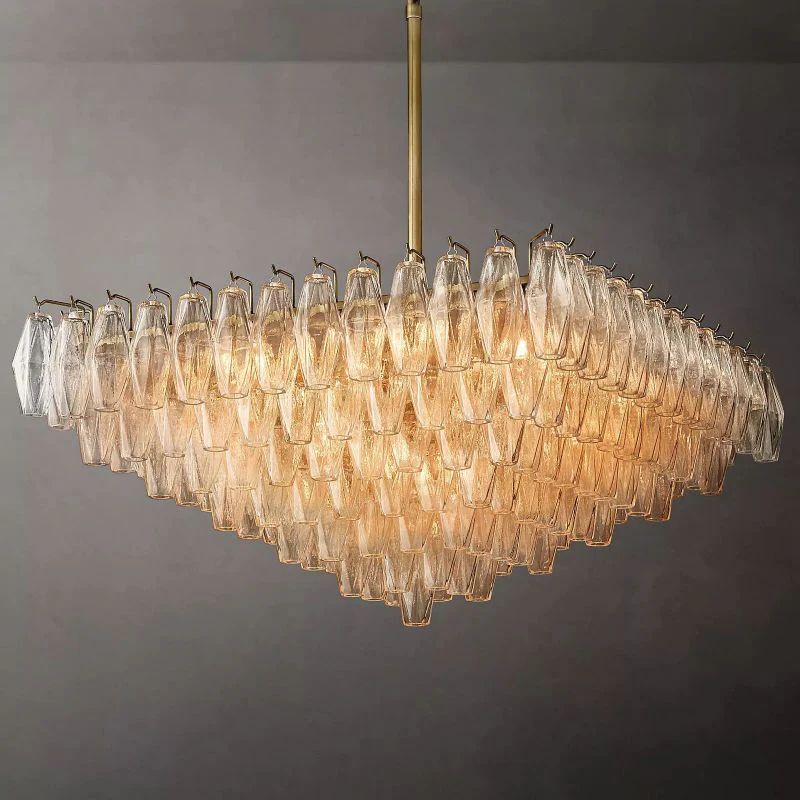 Chivaro Square Chandelier 32"