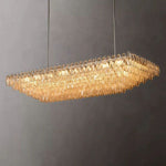 Chivaro Tiered Rectangular Chandelier 74"