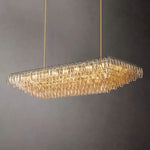 Chivaro Tiered Rectangular Chandelier 74"