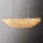 Chivaro Tiered Rectangular Chandelier 54"