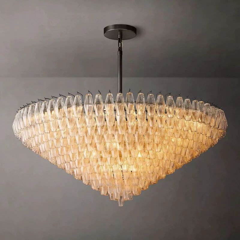 Chivaro Tiered Round Chandelier 62"