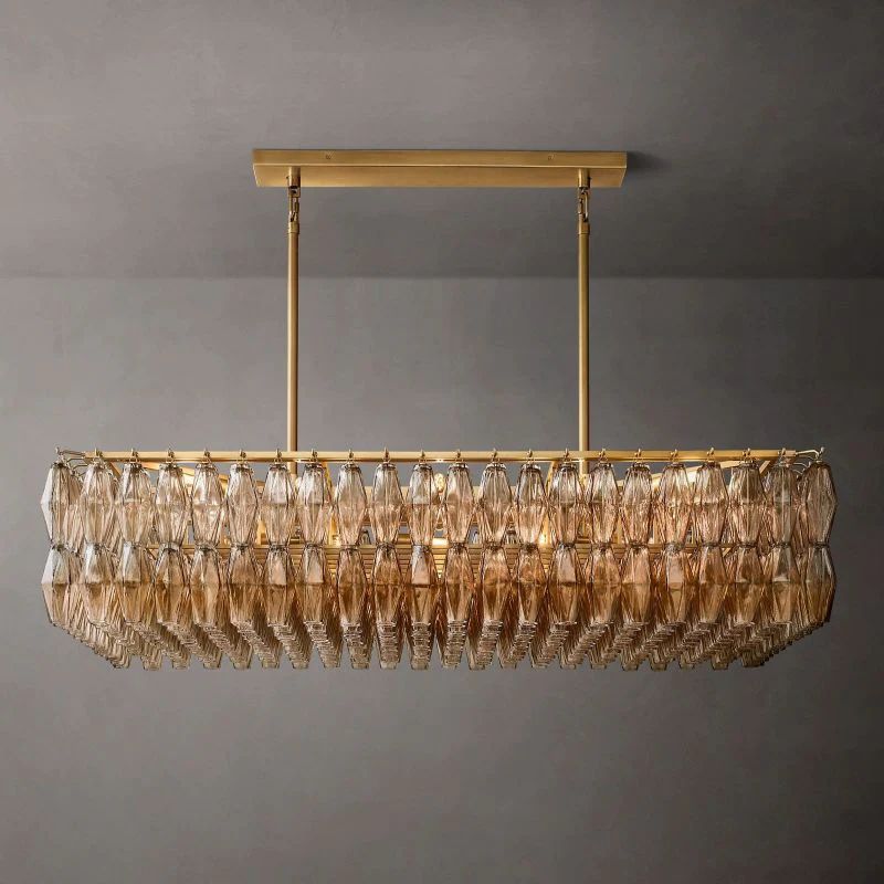 Chivaro Rectangular Chandelier 54"