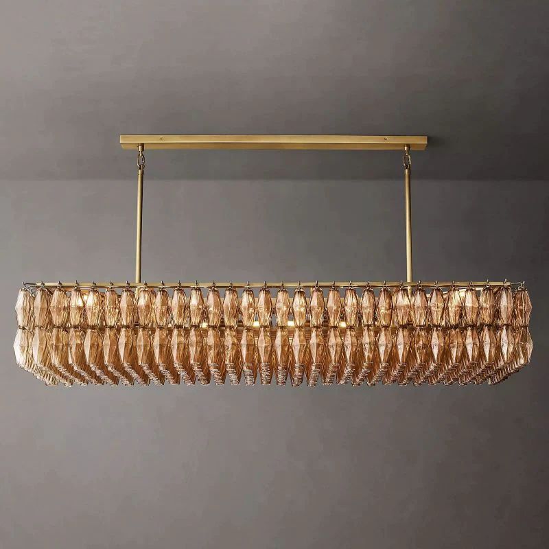 Chivaro Rectangular Chandelier 74"