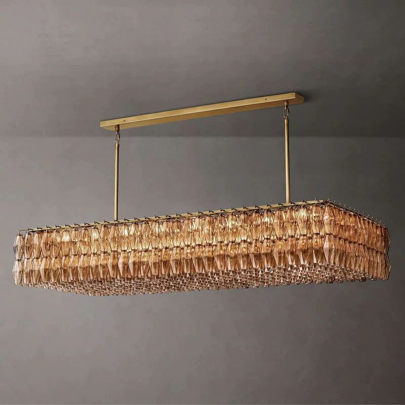 Chivaro Rectangular Chandelier 74"