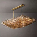 Chivaro Tiered Rectangular Chandelier 54"