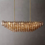 Chivaro Tiered Rectangular Chandelier 54"