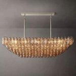 Chivaro Tiered Rectangular Chandelier 54"