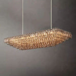 Chivaro Tiered Rectangular Chandelier 74"