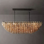 Chivaro Tiered Rectangular Chandelier 54"