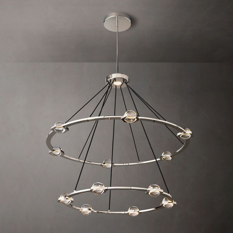 Eclavia Two-Tier Round Chandelier 48"