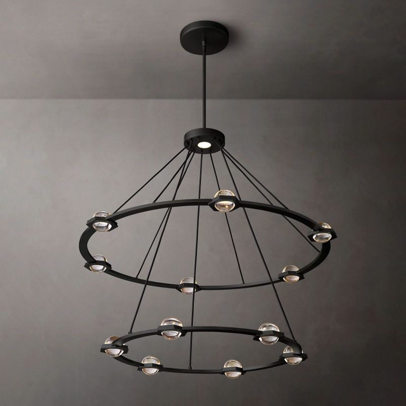 Eclavia Two-Tier Round Chandelier 48"