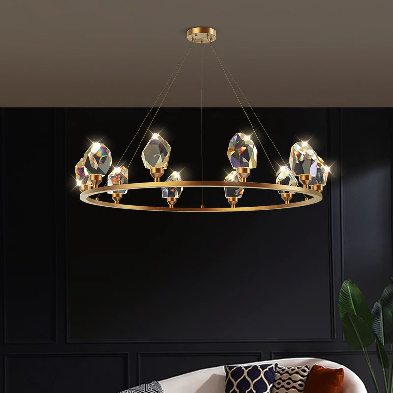 Angle Round Chandelier