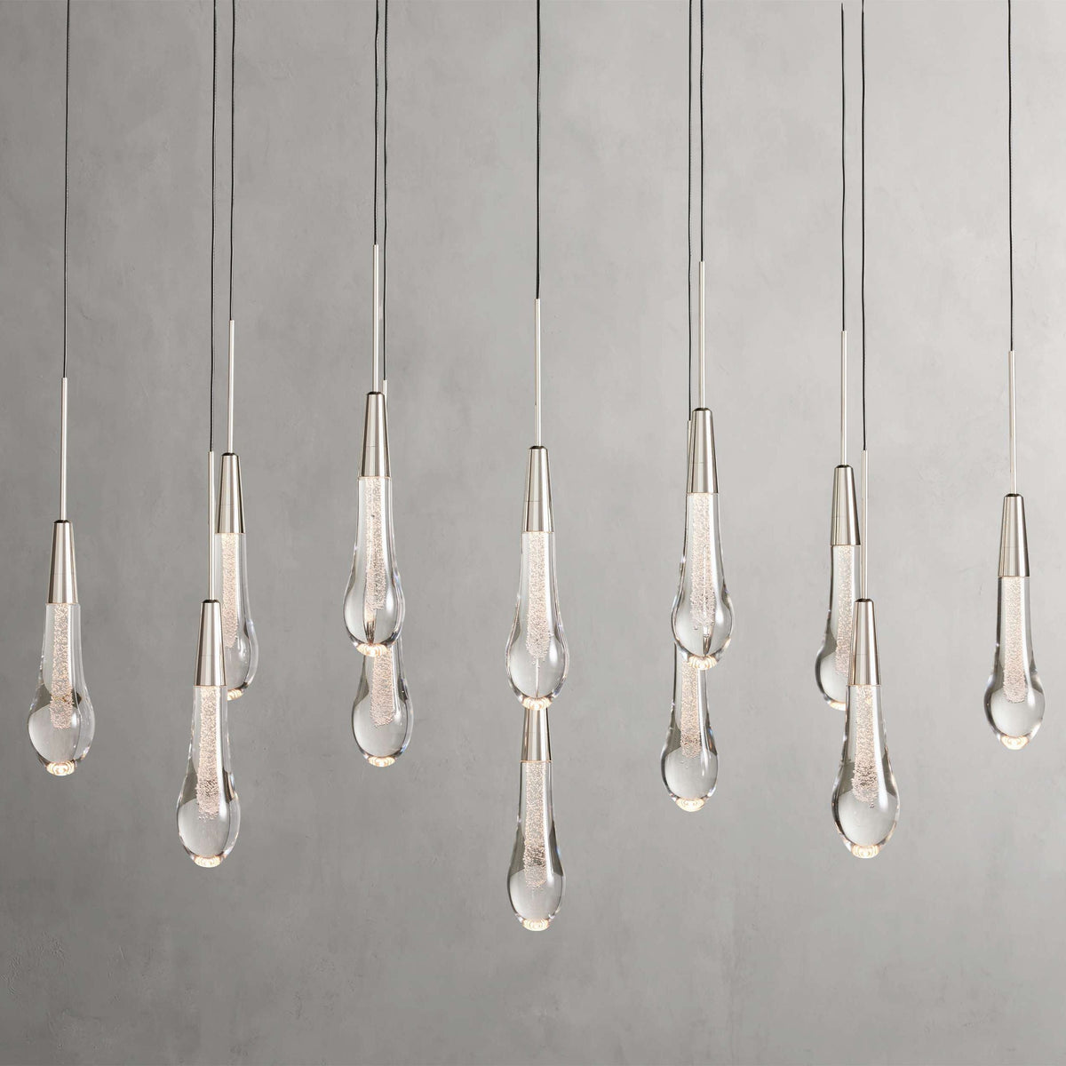 Soltaire Raindrop Linear Chandelier