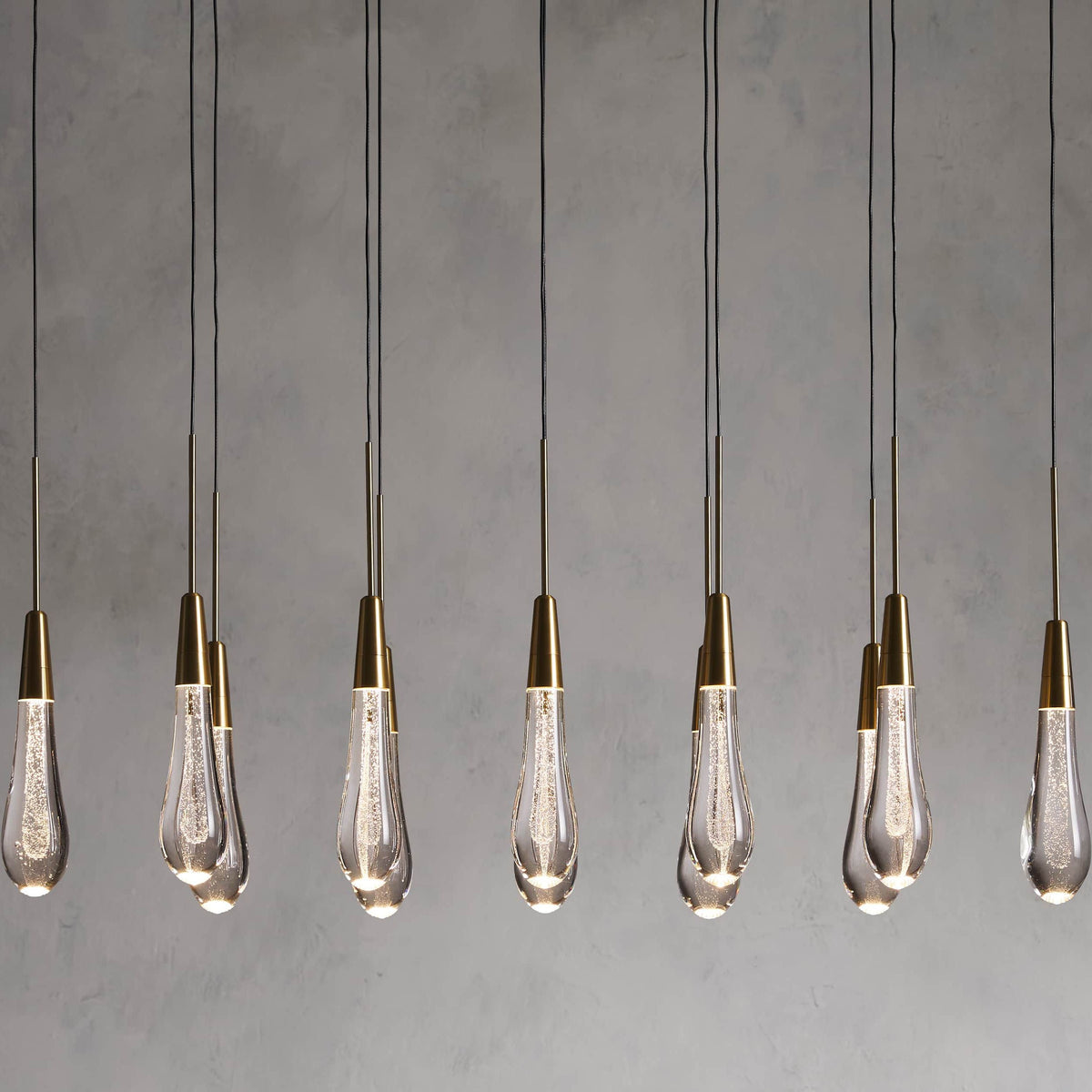 Soltaire Raindrop Linear Chandelier