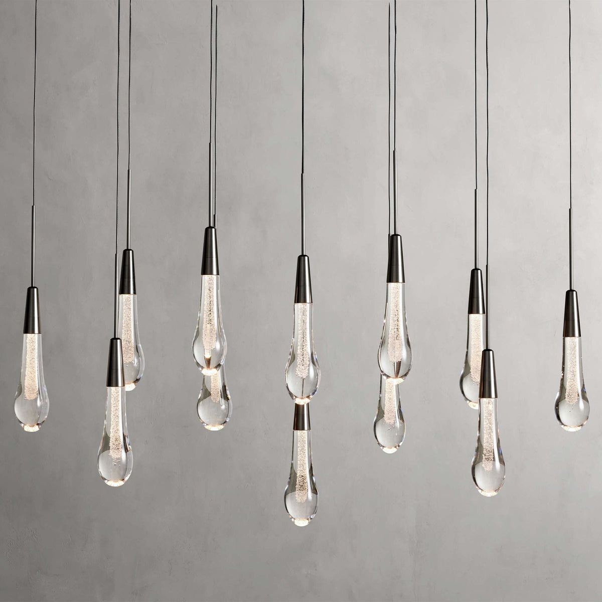 Soltaire Raindrop Linear Chandelier