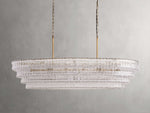 Ghiaccio Glass Oval Chandelier