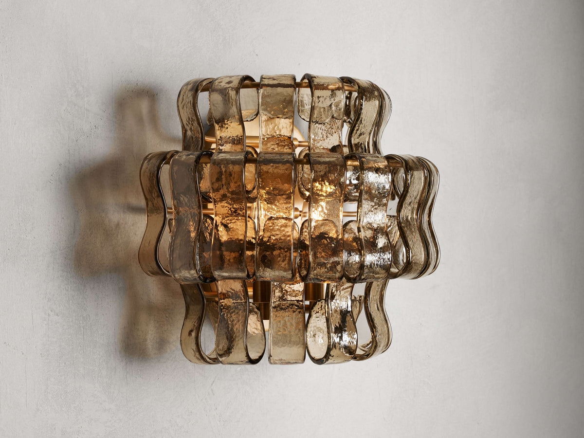 Ghiaccio Textured Wall Sconces