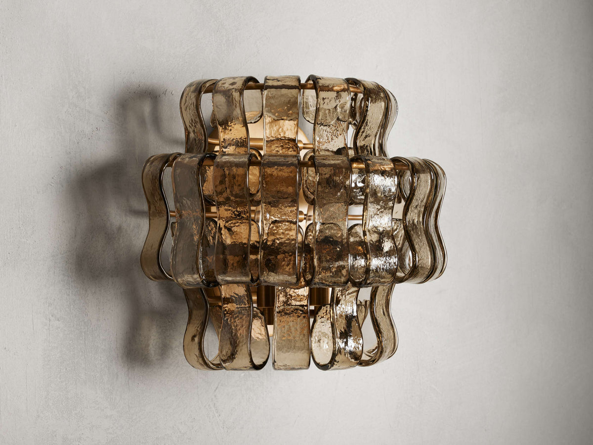 Ghiaccio Textured Wall Sconces