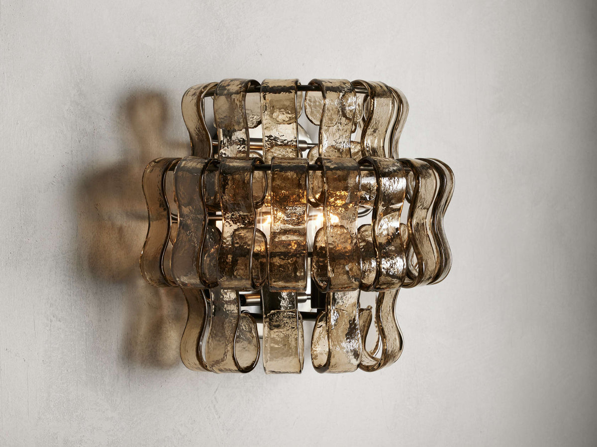 Ghiaccio Textured Wall Sconces