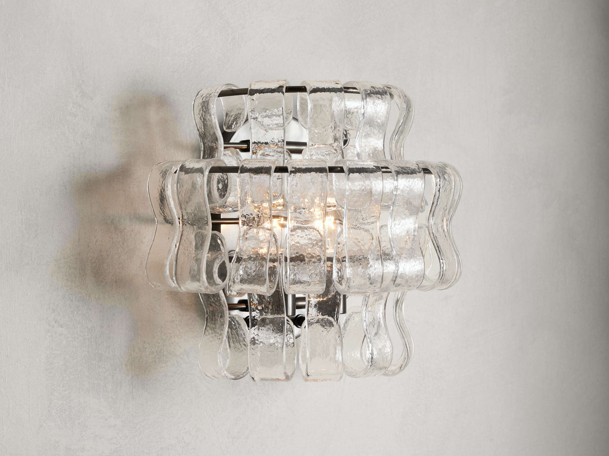 Ghiaccio Textured Wall Sconces