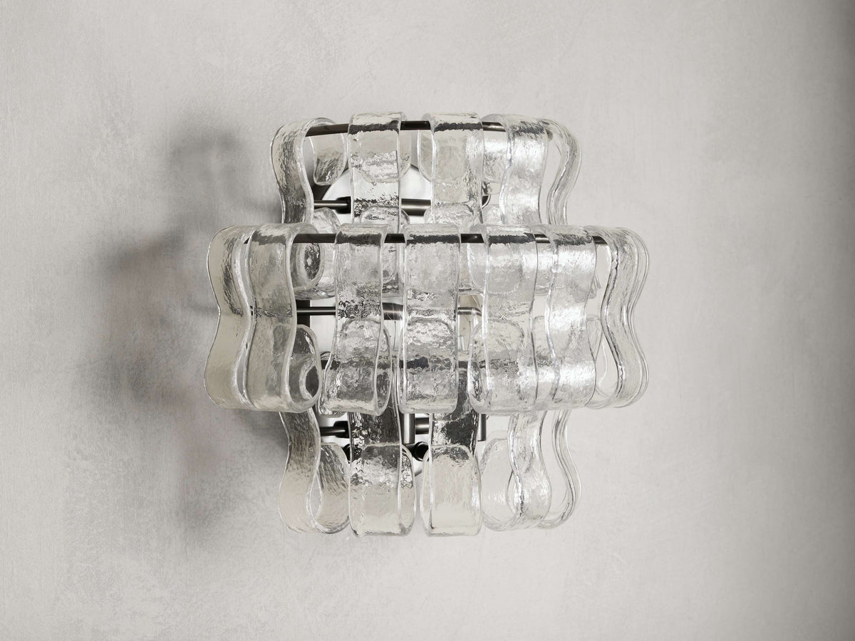 Ghiaccio Textured Wall Sconces