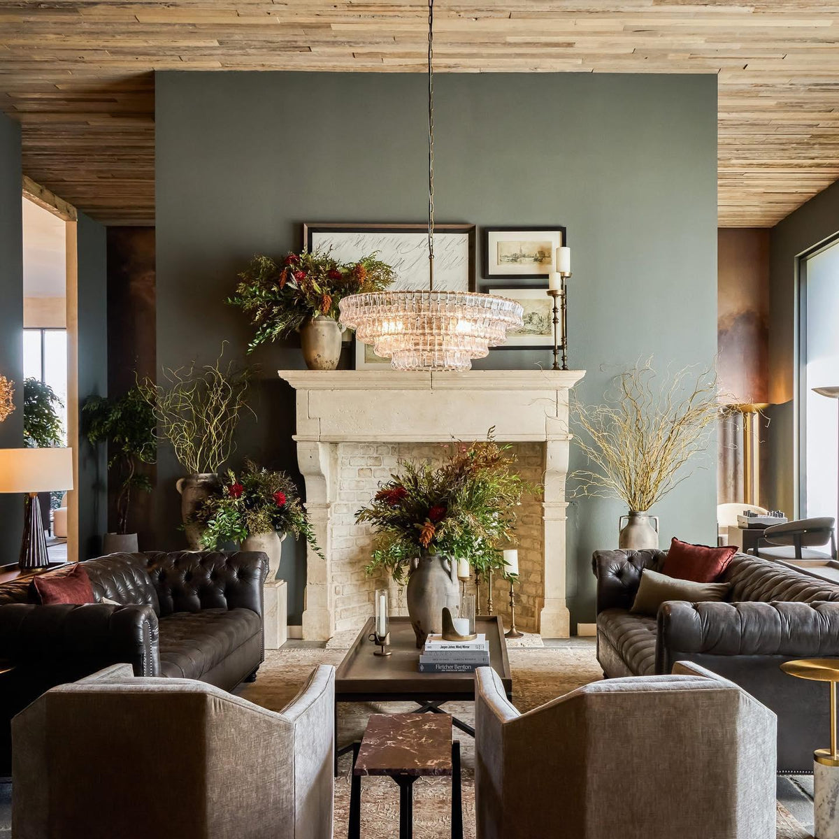 Ghiaccio Textured Round Chandelier