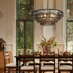 Ghiaccio Textured Round Chandelier
