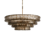Ghiaccio Textured Round Chandelier