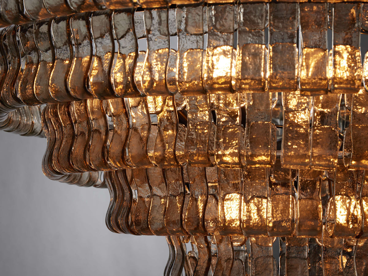 Ghiaccio Textured Round Chandelier