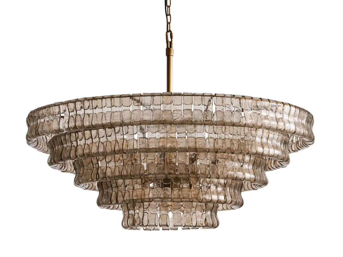 Ghiaccio Glass Round Chandelier