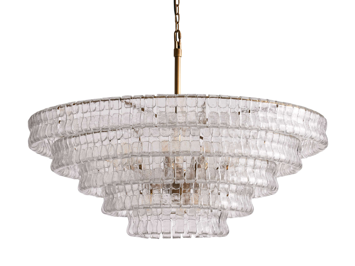 Ghiaccio Glass Round Chandelier
