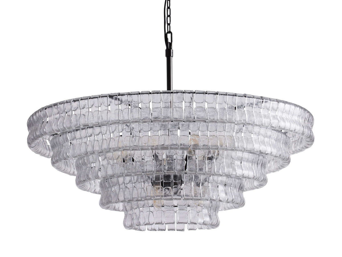 Ghiaccio Glass Round Chandelier