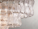 Ghiaccio Glass Oval Chandelier
