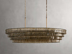 Ghiaccio Glass Oval Chandelier