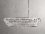 Ghiaccio Glass Oval Chandelier