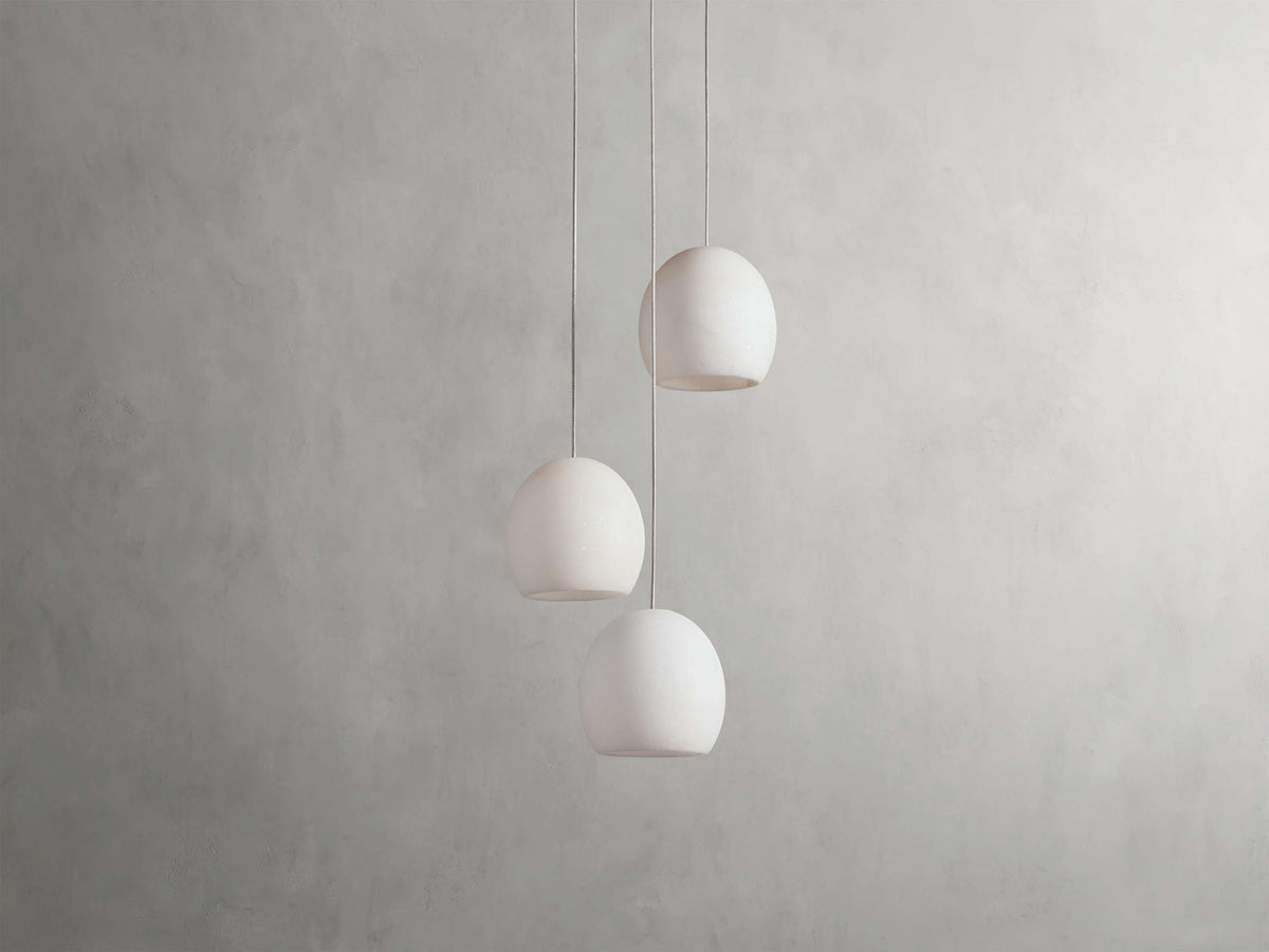 Arica Alabaster Round Chandelier
