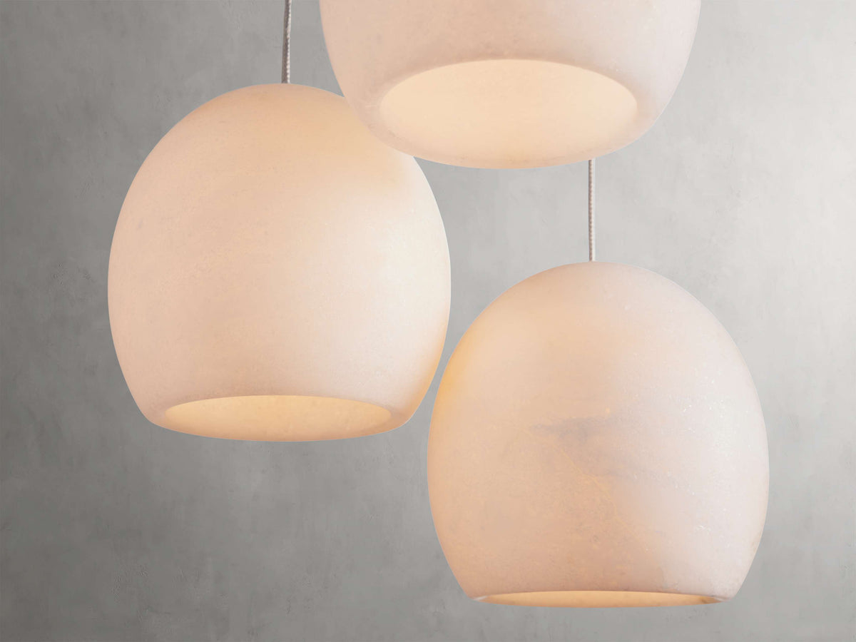 Arica Alabaster Round Chandelier