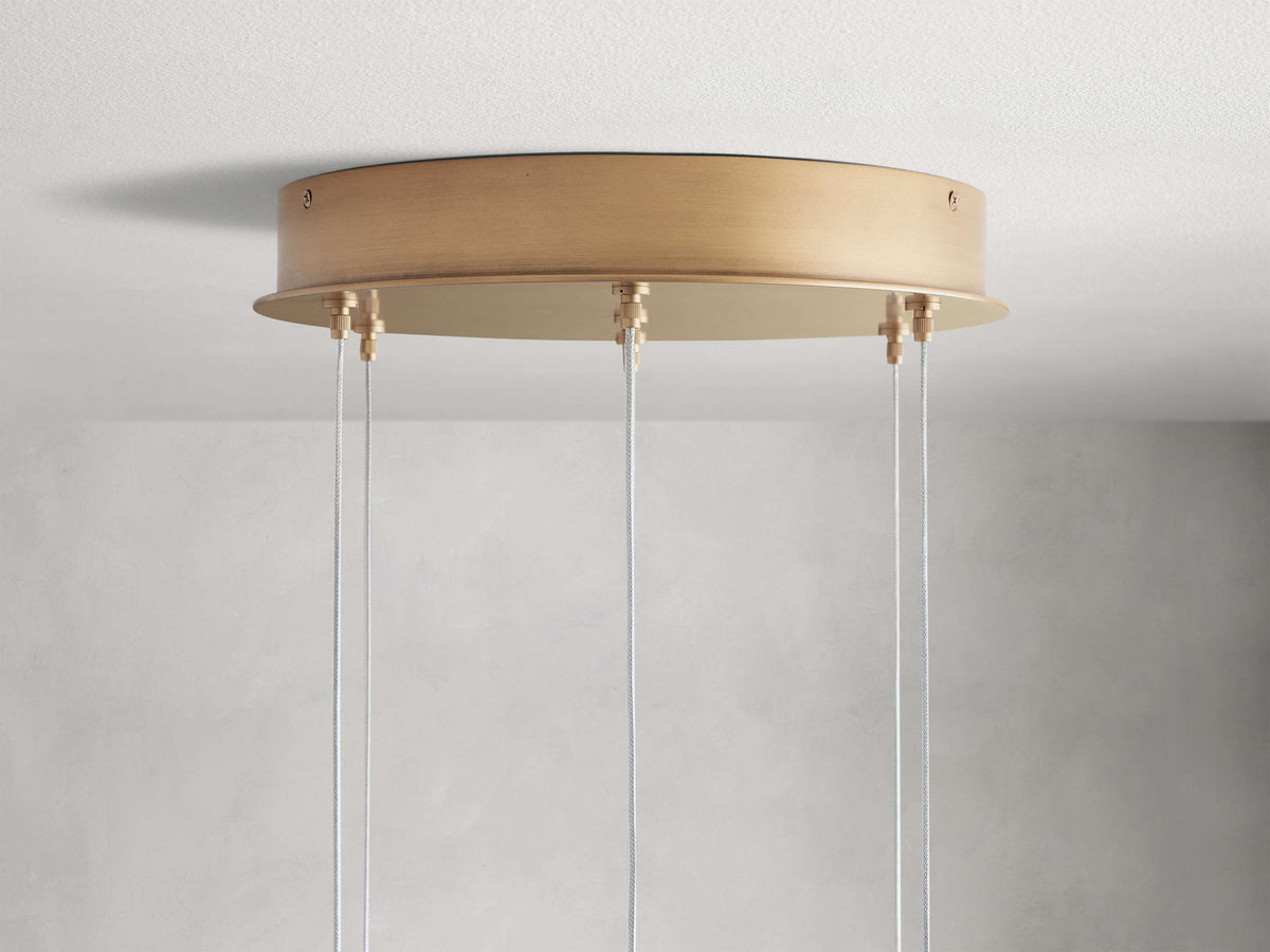 Arica Alabaster Round Chandelier