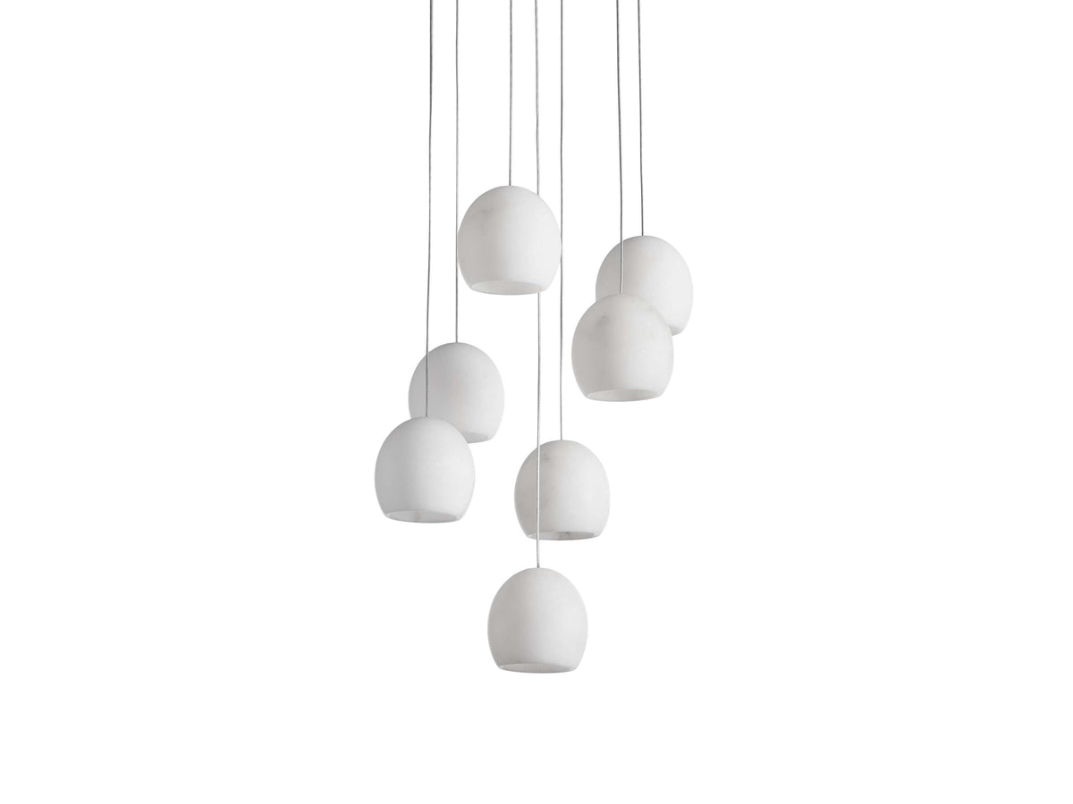 Arica Alabaster Round Chandelier