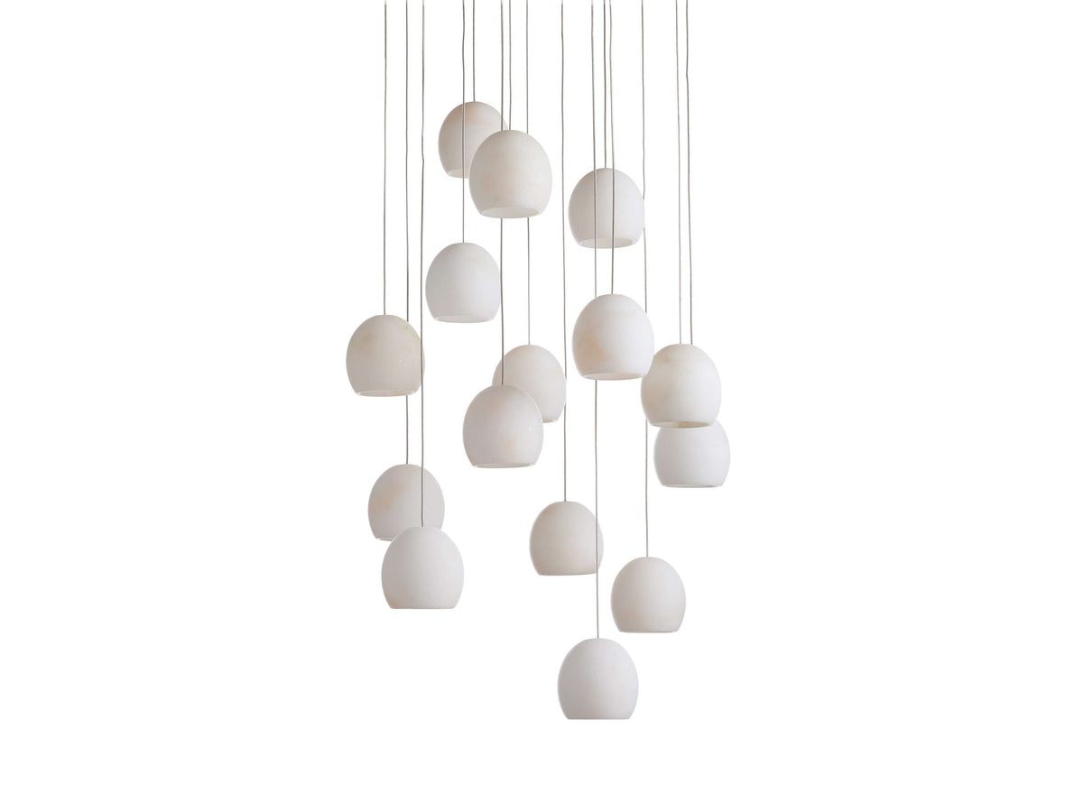 Arica Alabaster Round Chandelier