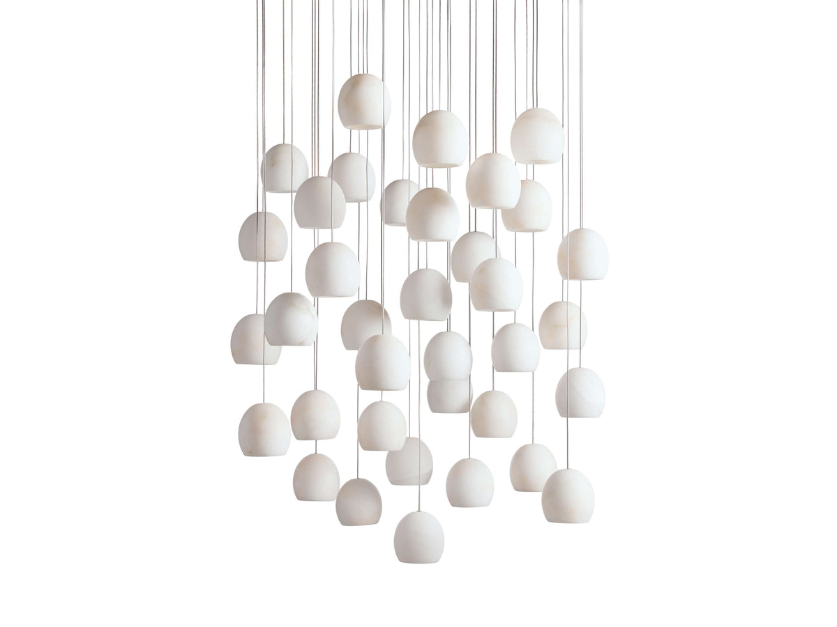 Arica Alabaster Round Chandelier