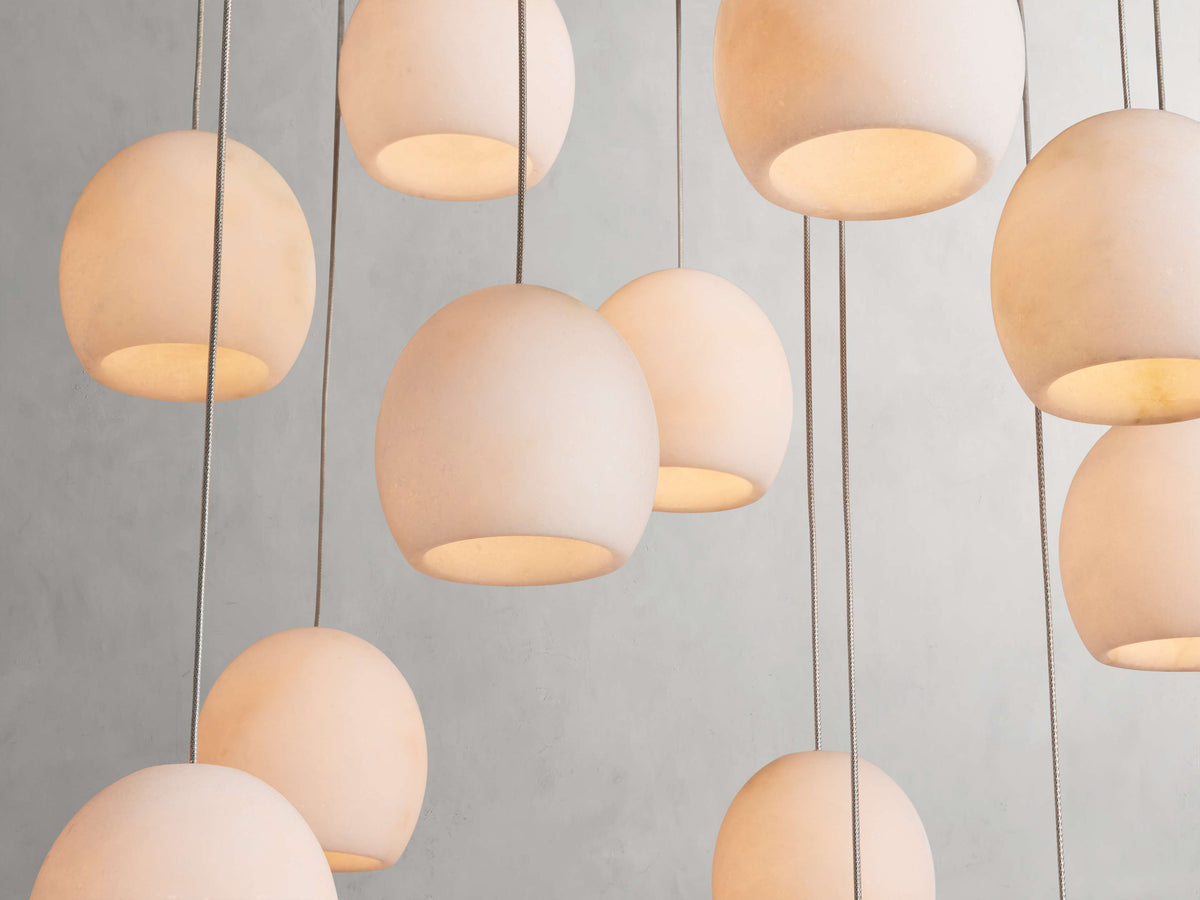 Arica Alabaster Linear Chandelier