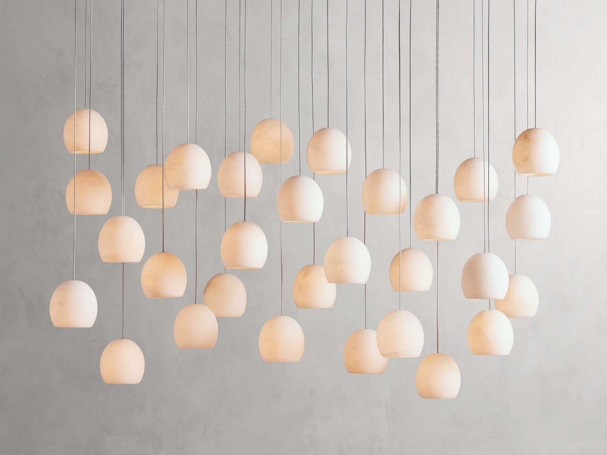 Arica Alabaster Linear Chandelier