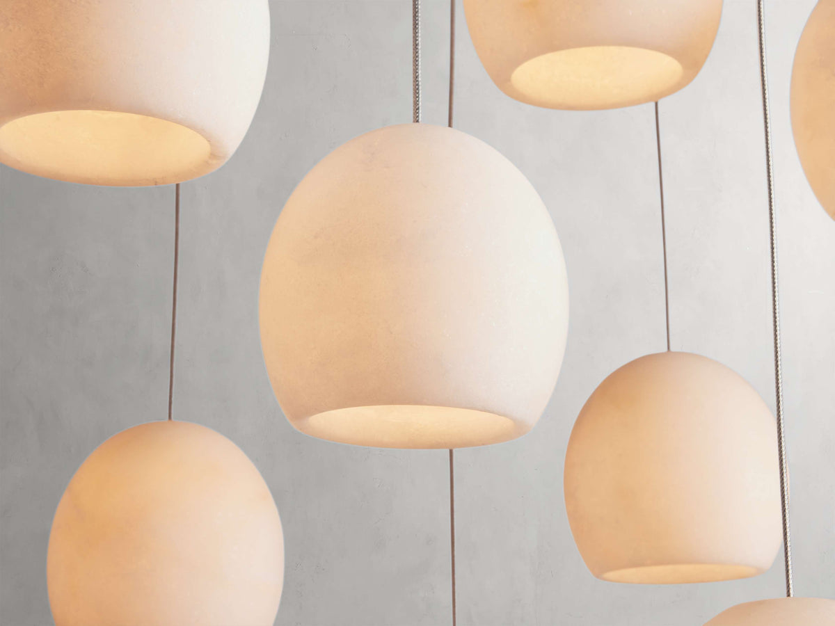 Arica Alabaster Linear Chandelier